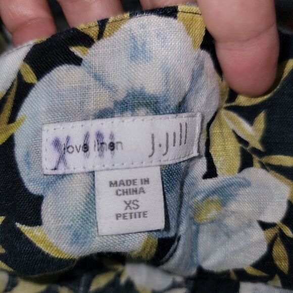 J. Jill Love Linen Floral summer dress size XS - Picture 5 of 6